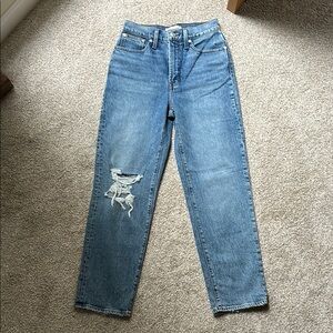 Classic Blue Distressed Women's Jeans